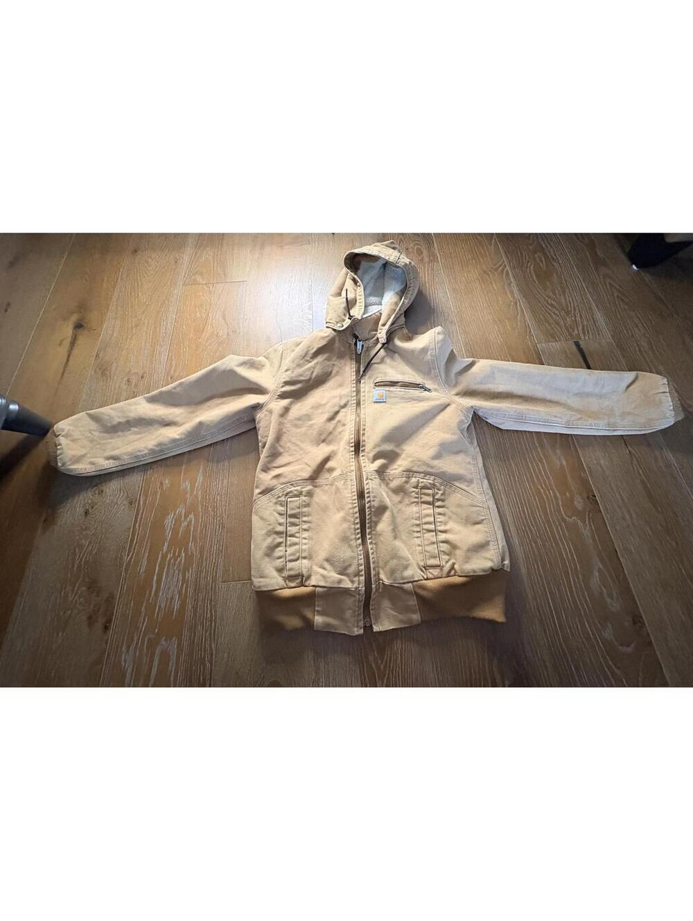 Carhartt Hooded Jacket Durable Workwear Size S